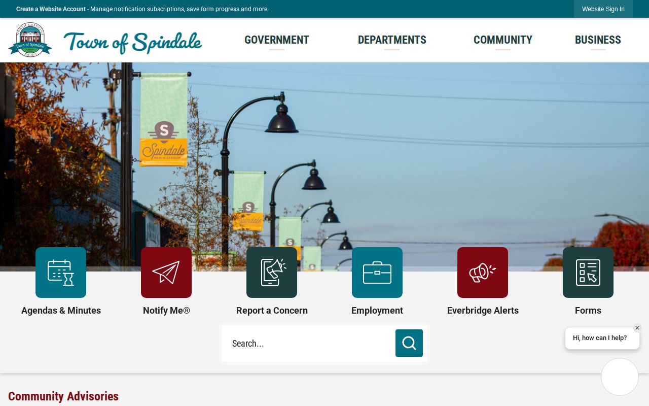 Official Town of Spindale website